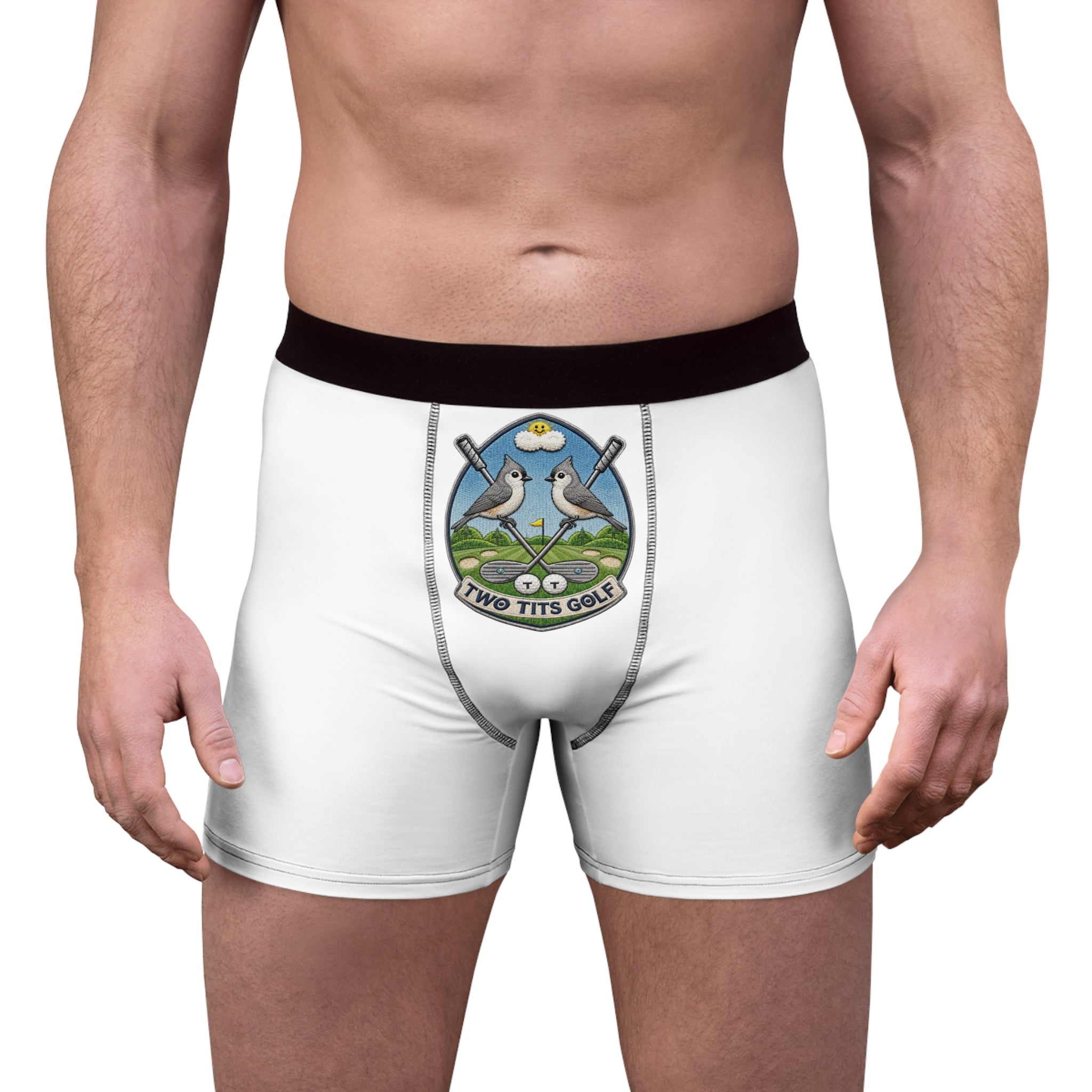THE HE-TIT BRIEF Men's Golf Crest Boxer Briefs